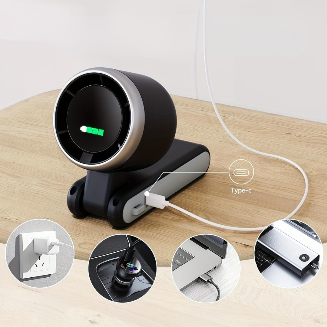 Uppladdningsbar Bärbar Handhållen Fläkt för Resa