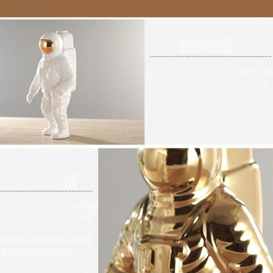 Keramisk Vas Modern Astronaut Rymdskulptur