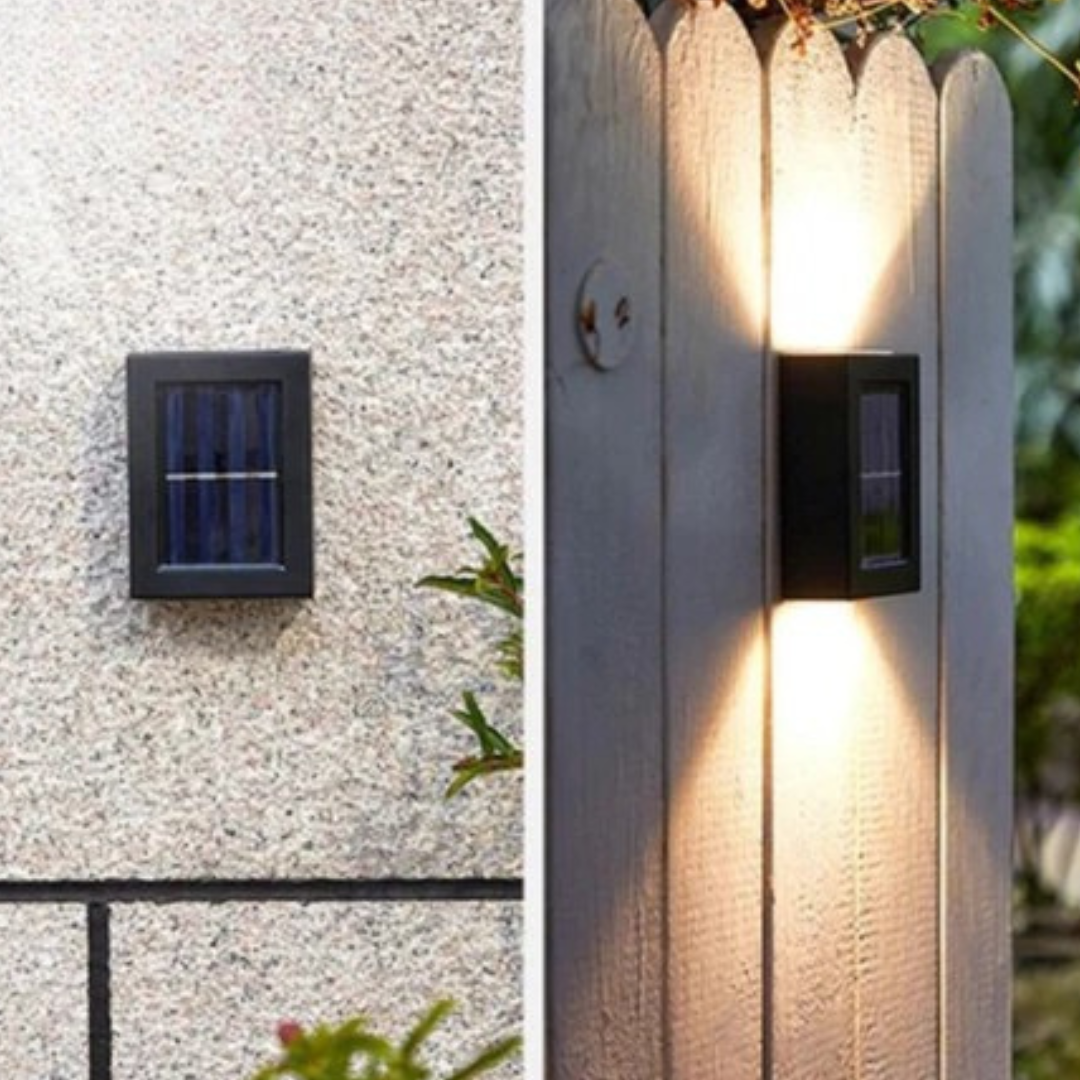 Solenergi Vägglampor Utomhus Vattentät LED Lampa