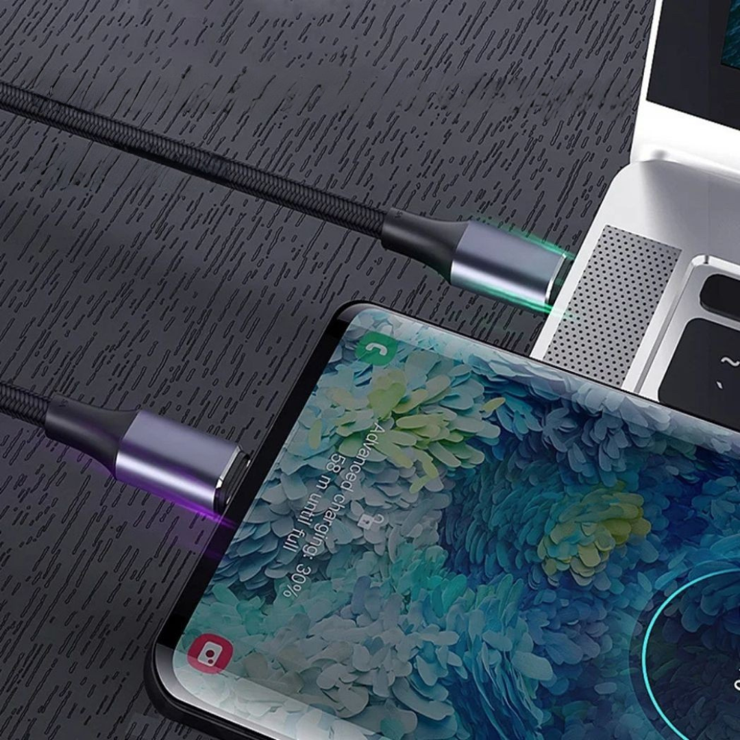 USB-kabel Snabbladdning Flätad Sladd