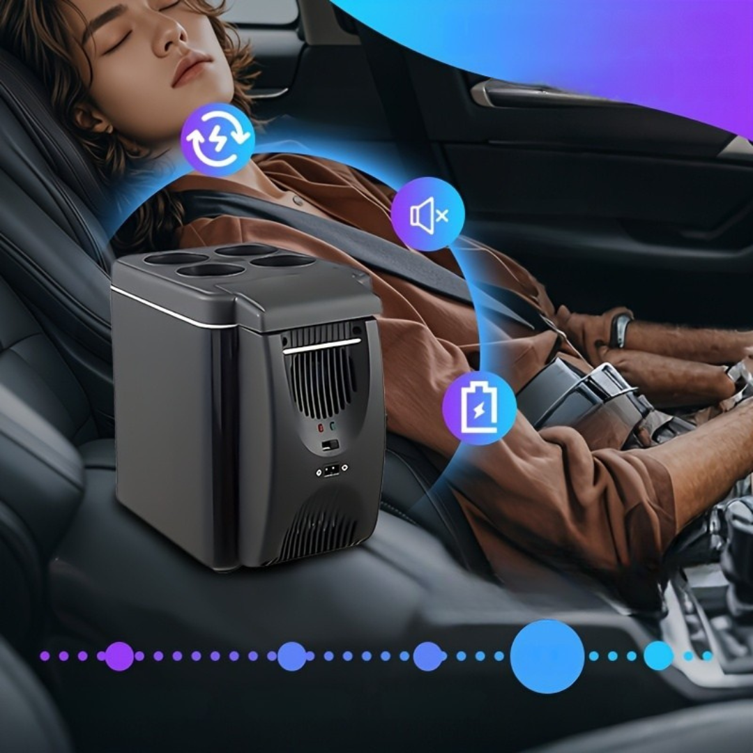 Bärbar Mini Kyl med Stort Utrymme