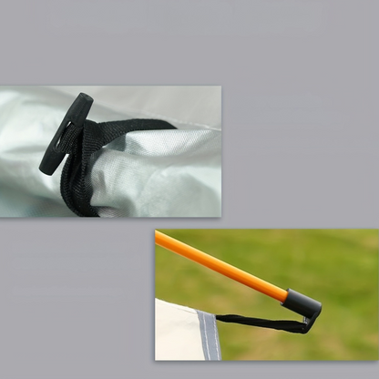 Campingtält med meshventilation och solskydd