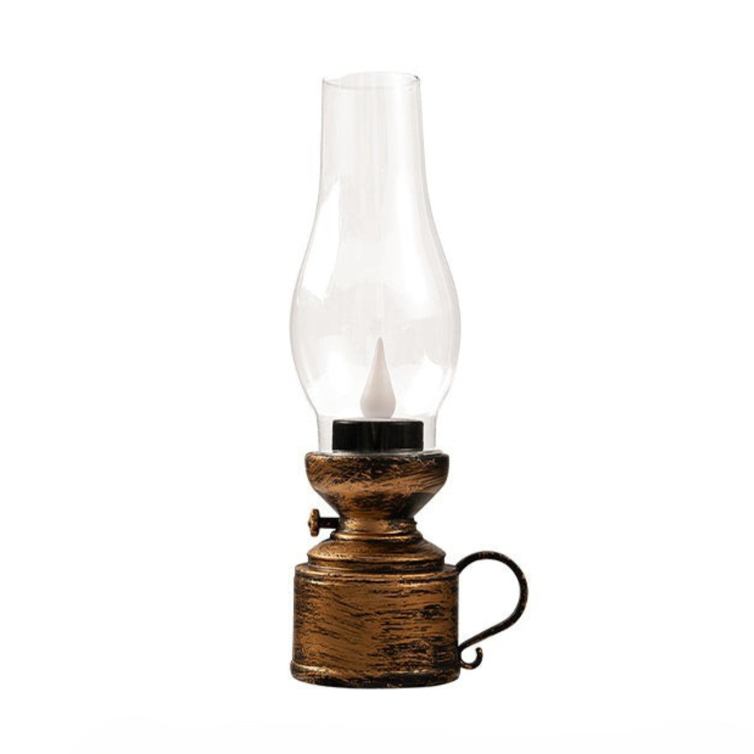 LED Bordslampa med Vintage Lykta Stil