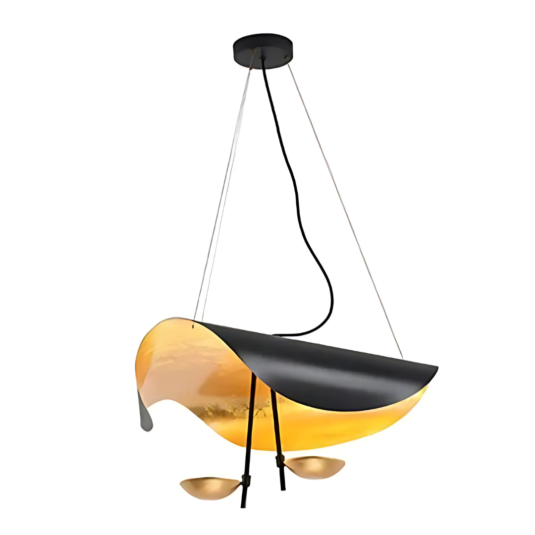 Taklampa Guldblad Modern Pendellampa