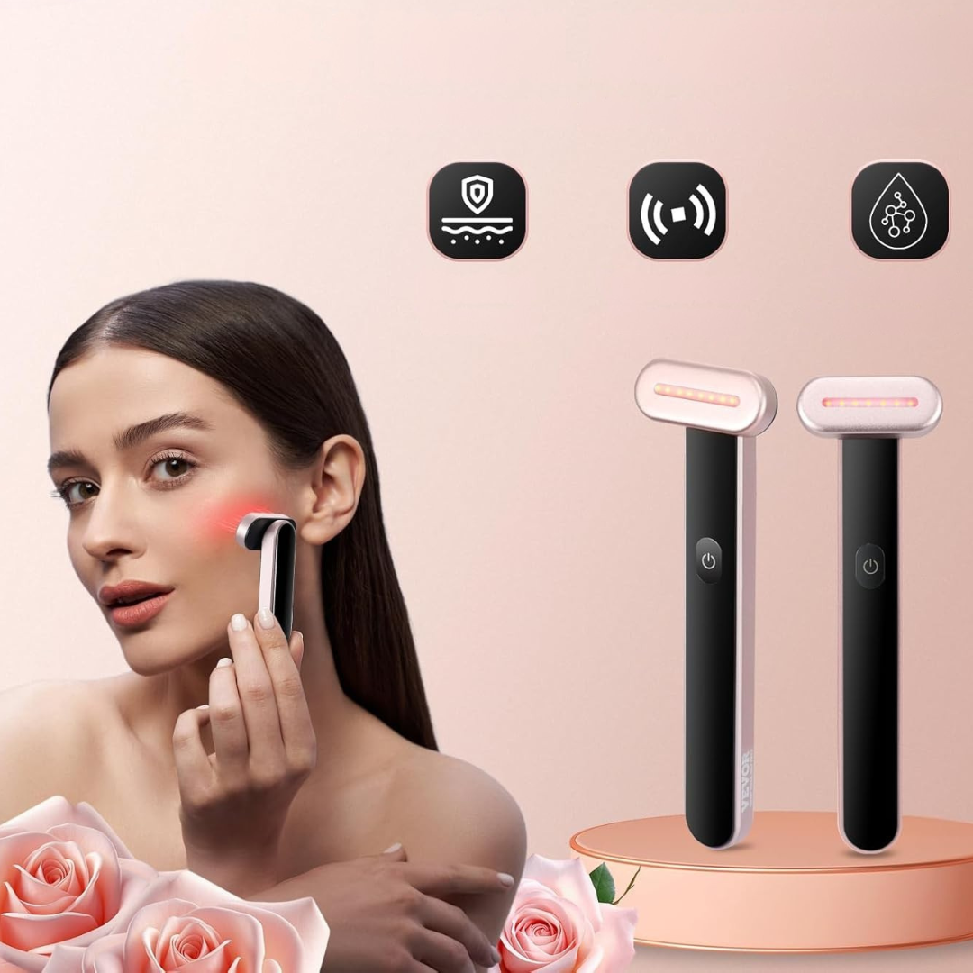 Facial Wand Röd Ljus Hudterapi Verktyg