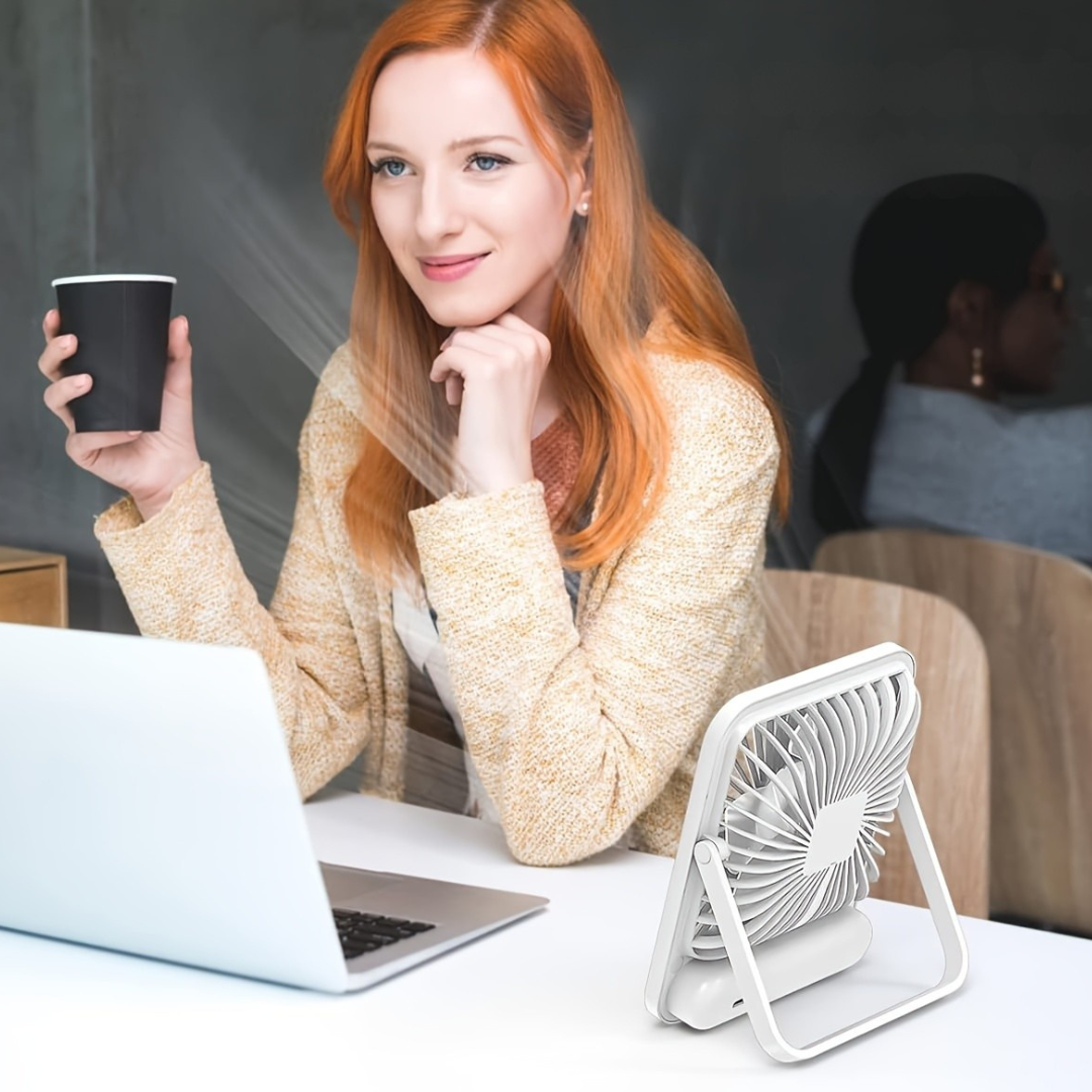 Portabel USB-uppladdningsbar bordsvifte