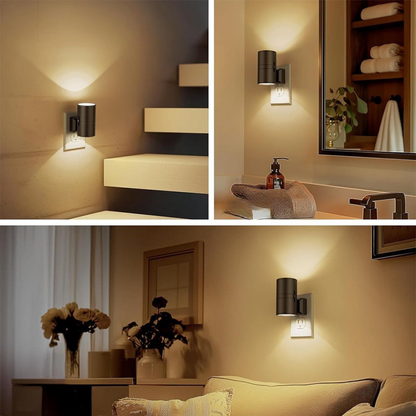 Vägglampa Modern Plug In Rörelsesensor Lampa