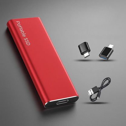 Bärbar SSD med USB-C Snabb Dataöverföring