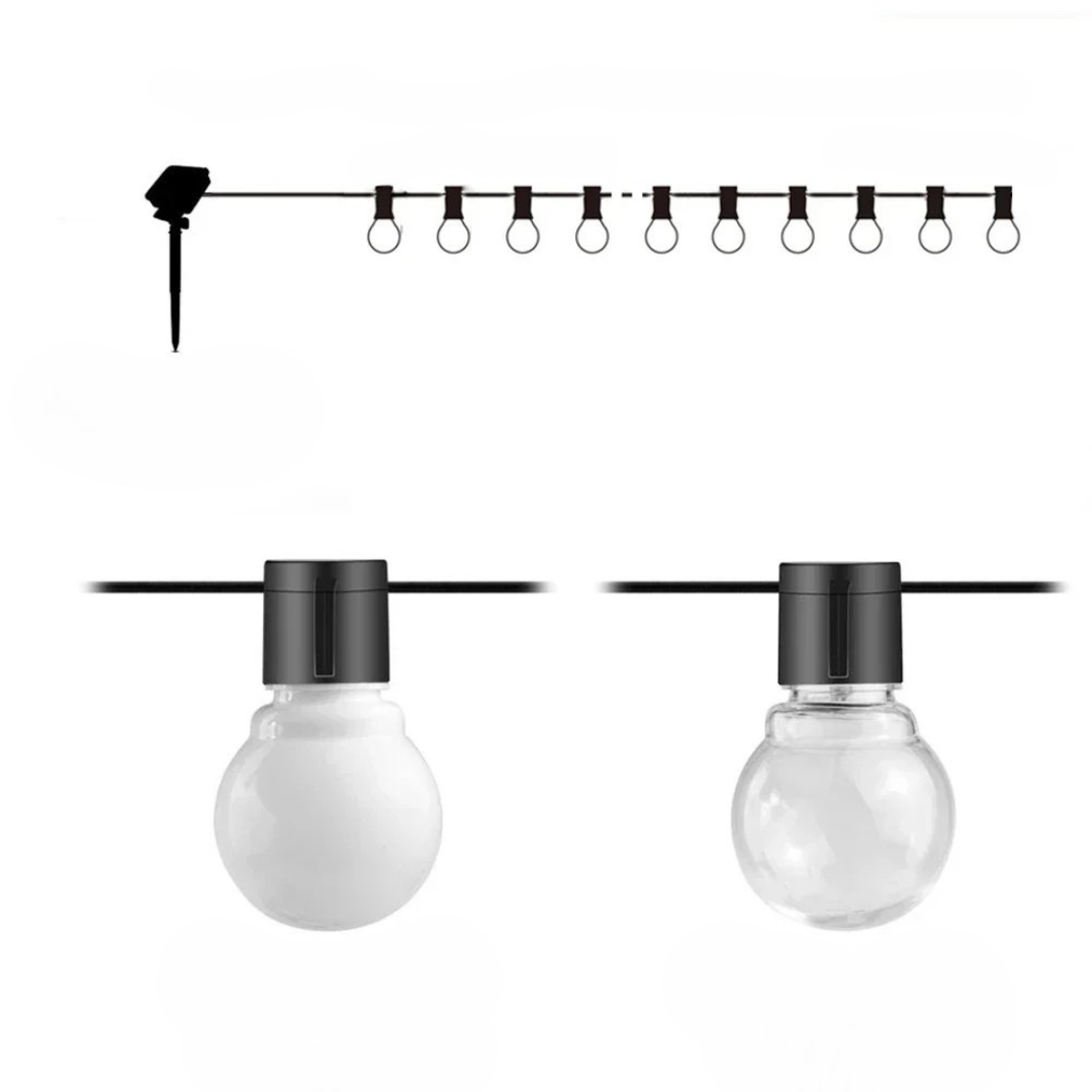 Utomhus solfjäder stringljus varm vit