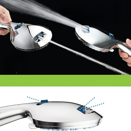 Duschhuvud Justerbart Högtryck Krom Set