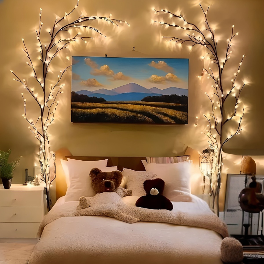 Vägglampor med LED-videokvistsdesign