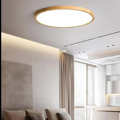 Trä LED Taklampa för Moderna Sovrum