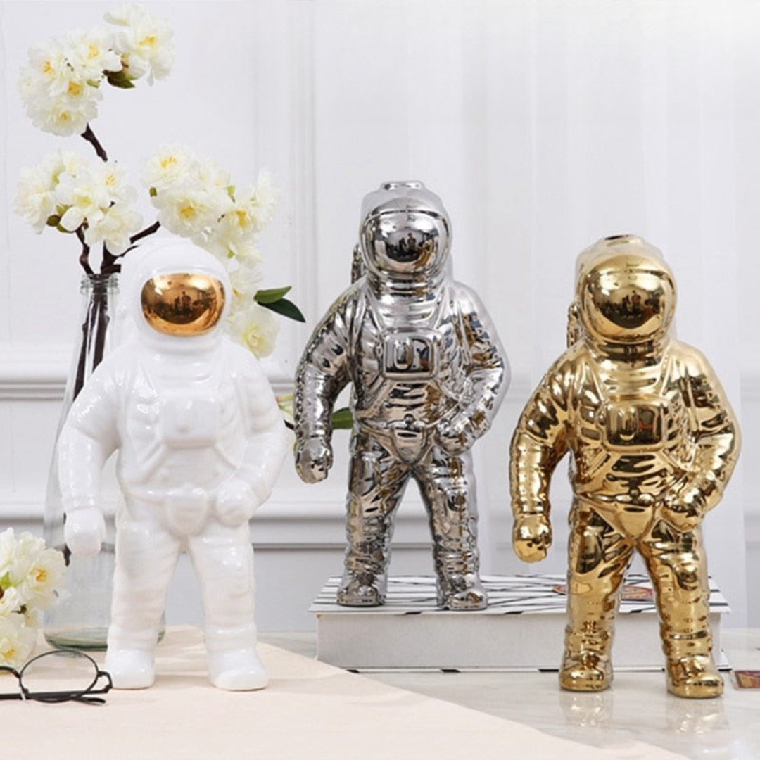 Keramisk Vas Modern Astronaut Rymdskulptur