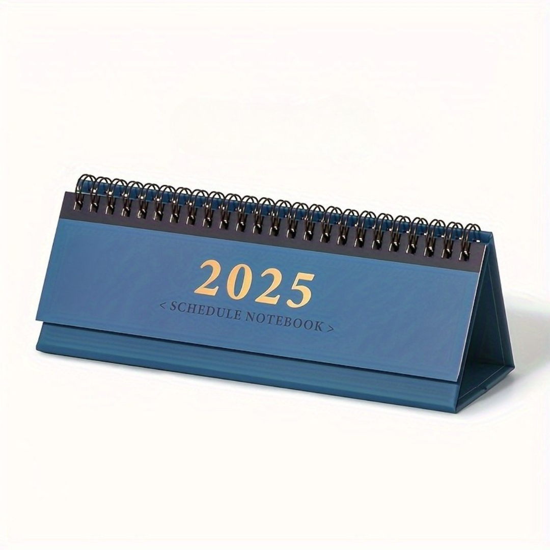 Skrivbordskalender med daglig planerare-layout