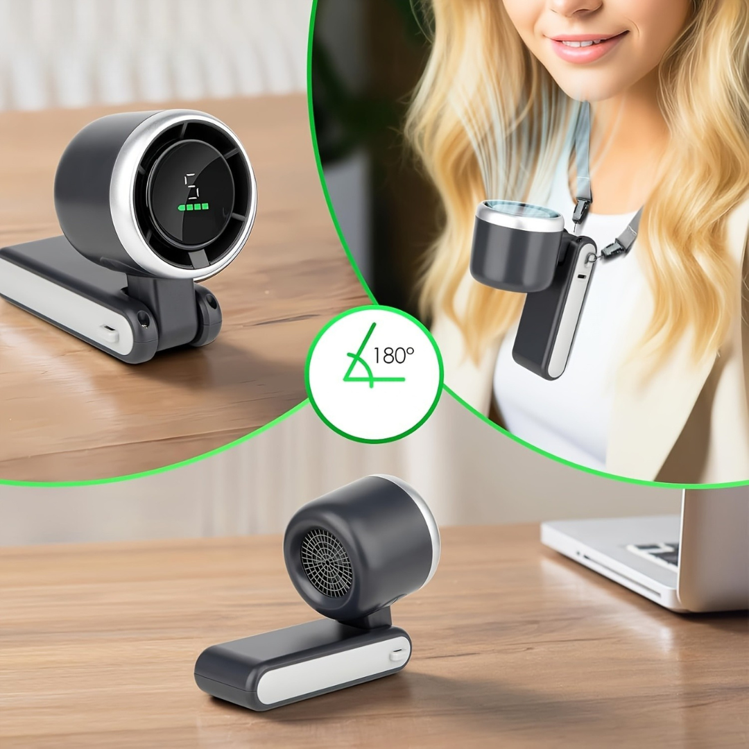 Uppladdningsbar Bärbar Handhållen Fläkt för Resa