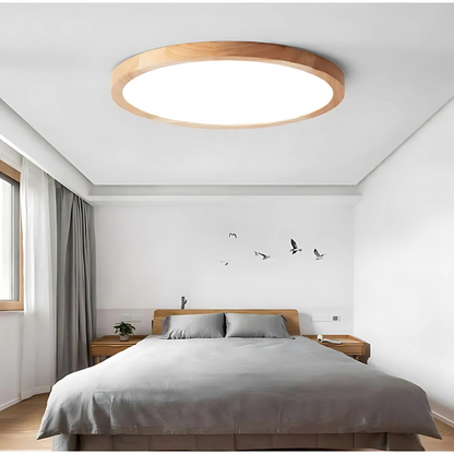Trä LED Taklampa för Moderna Sovrum