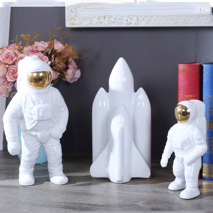 Keramisk Vas Modern Astronaut Rymdskulptur