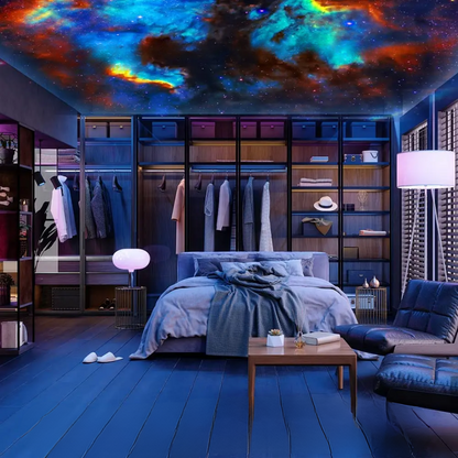 Galaxy Projektor LED Nattljus för Sovrum