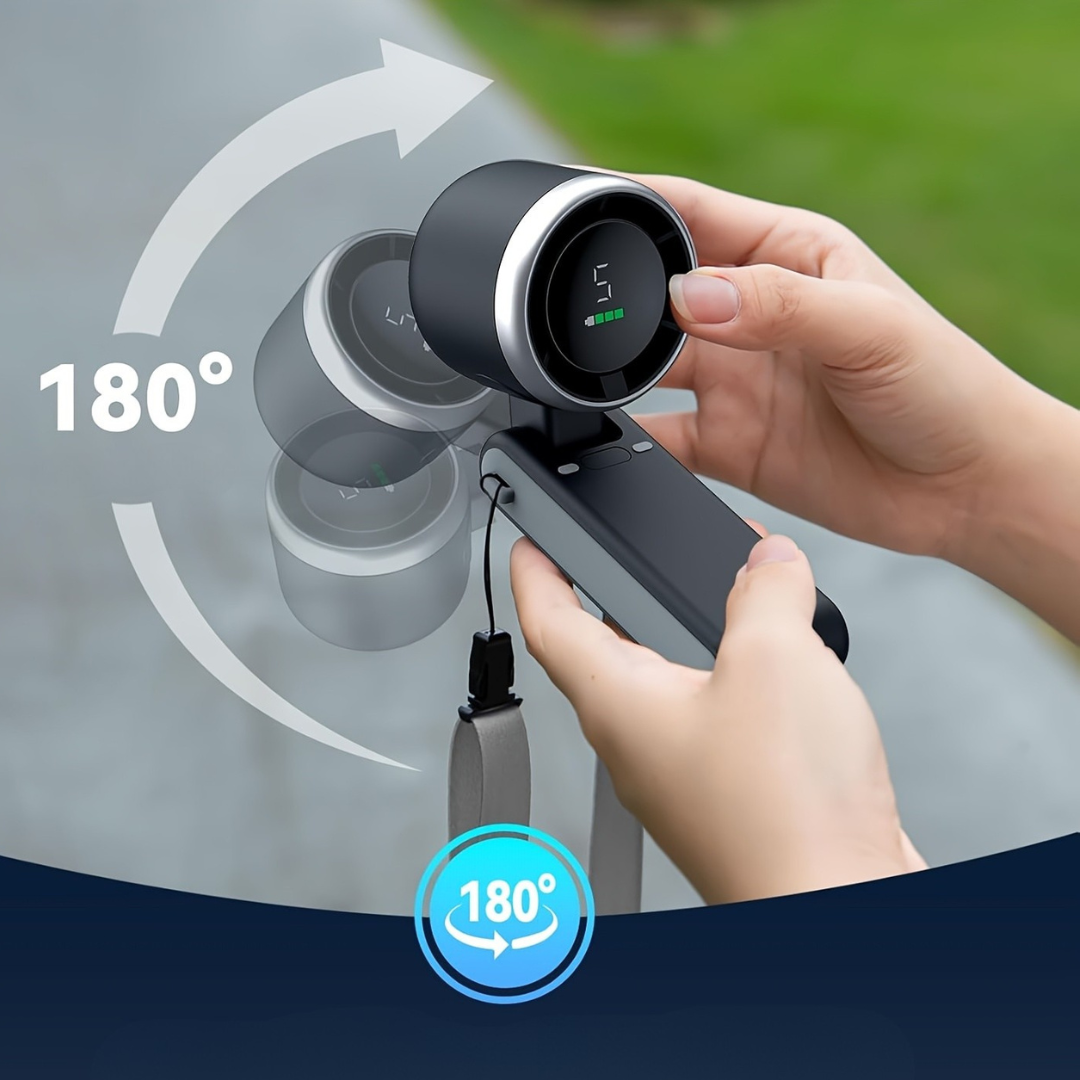 Uppladdningsbar Bärbar Handhållen Fläkt för Resa