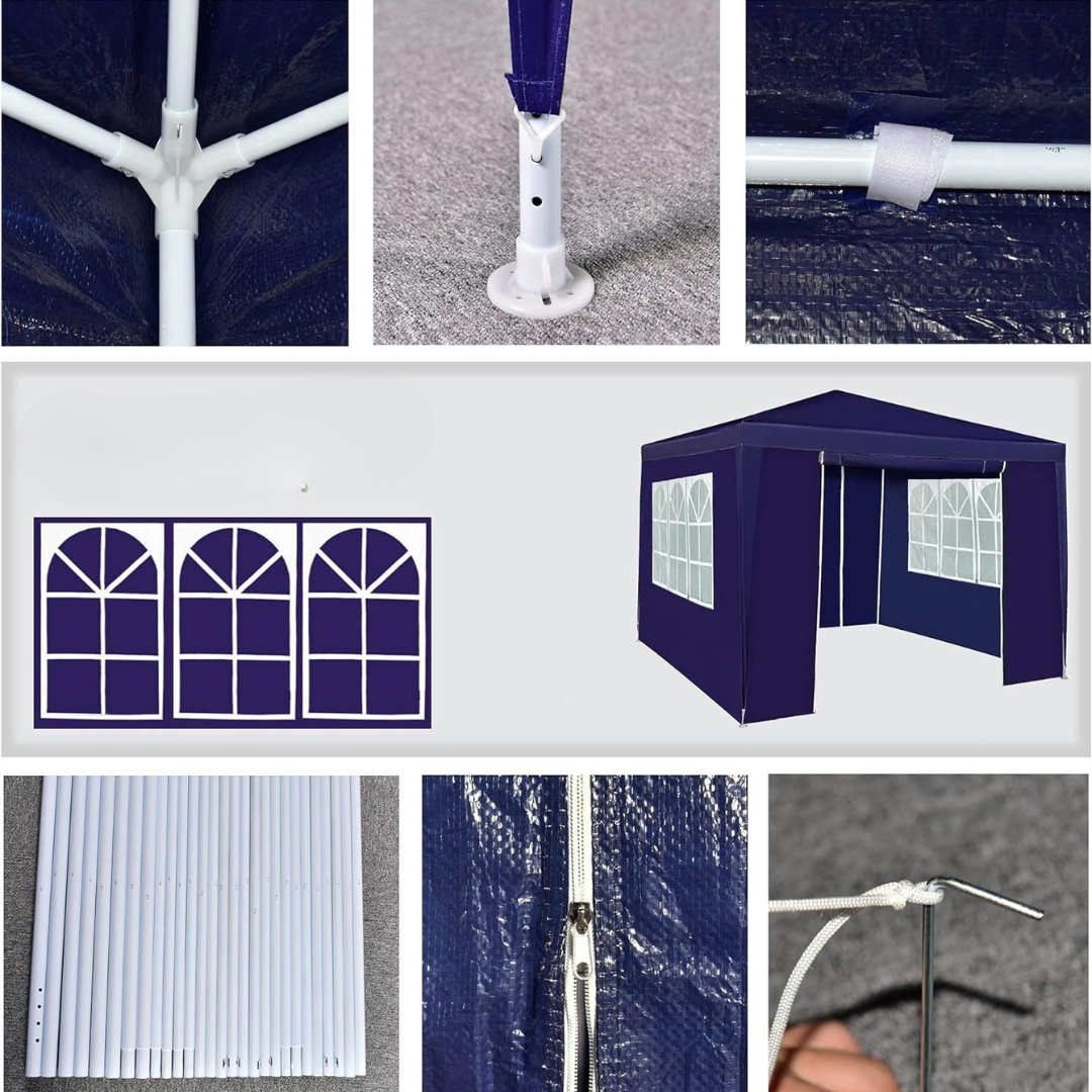 Utomhus Vattentät Paviljongtält med Sidor