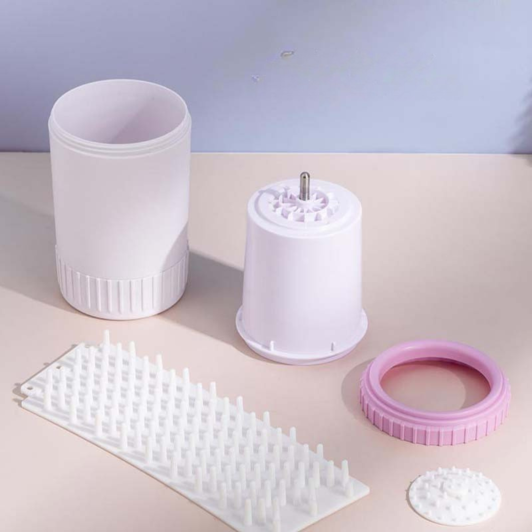 Pet Grooming Silikon Portabel Tass Rengörare