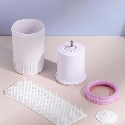 Pet Grooming Silikon Portabel Tass Rengörare