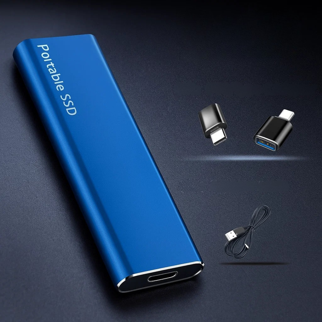 Bärbar SSD med USB-C Snabb Dataöverföring
