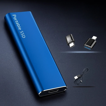 Bärbar SSD med USB-C Snabb Dataöverföring
