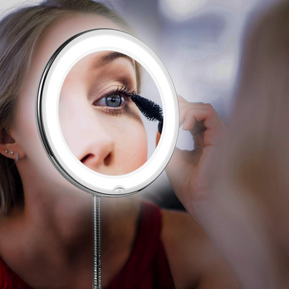 LED Makeup Spegel med Flexibel Arm och Förstoring