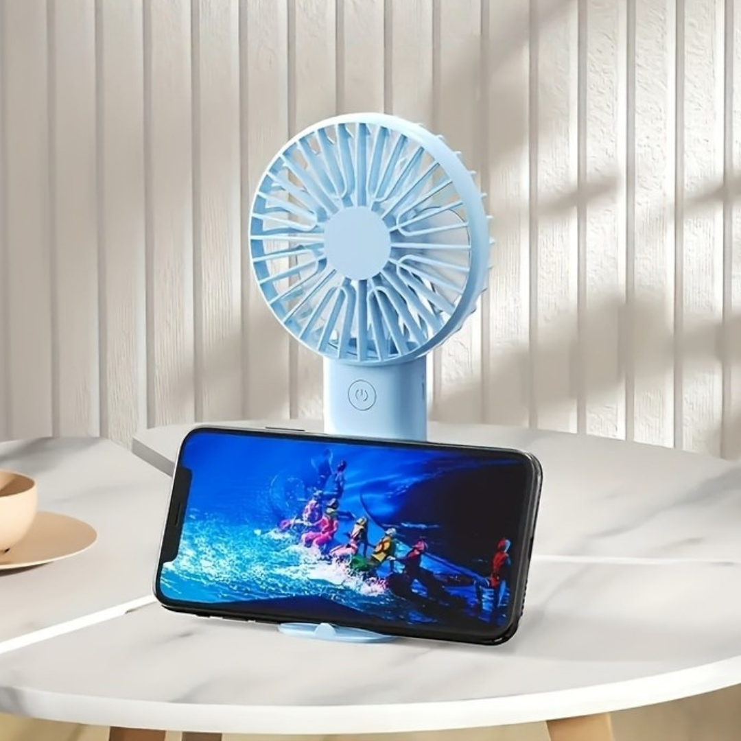 Bärbar USB Mini Bordfläkt med Ställning