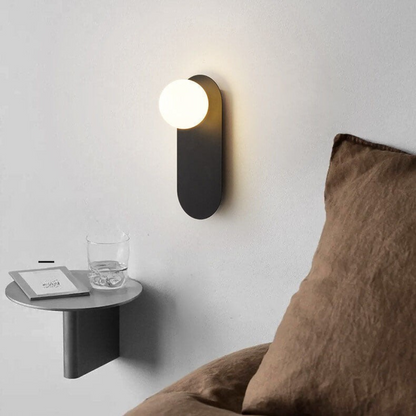 Vägglampa Modern Glasglob Metall Design