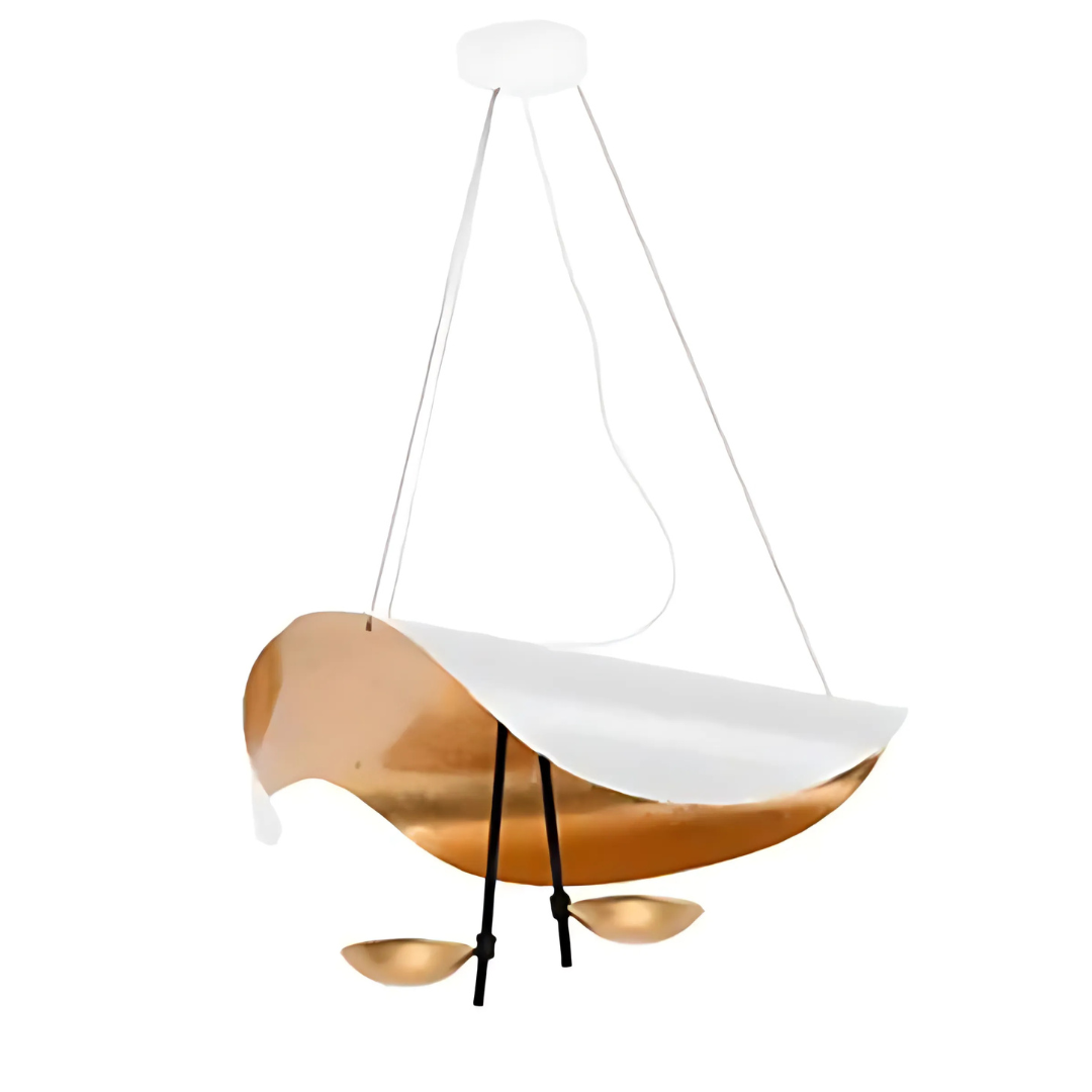 Taklampa Guldblad Modern Pendellampa