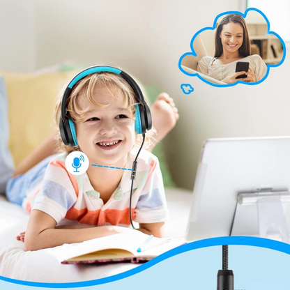 Hörlurar Barn Justerbara Fällbara Volymbegränsade