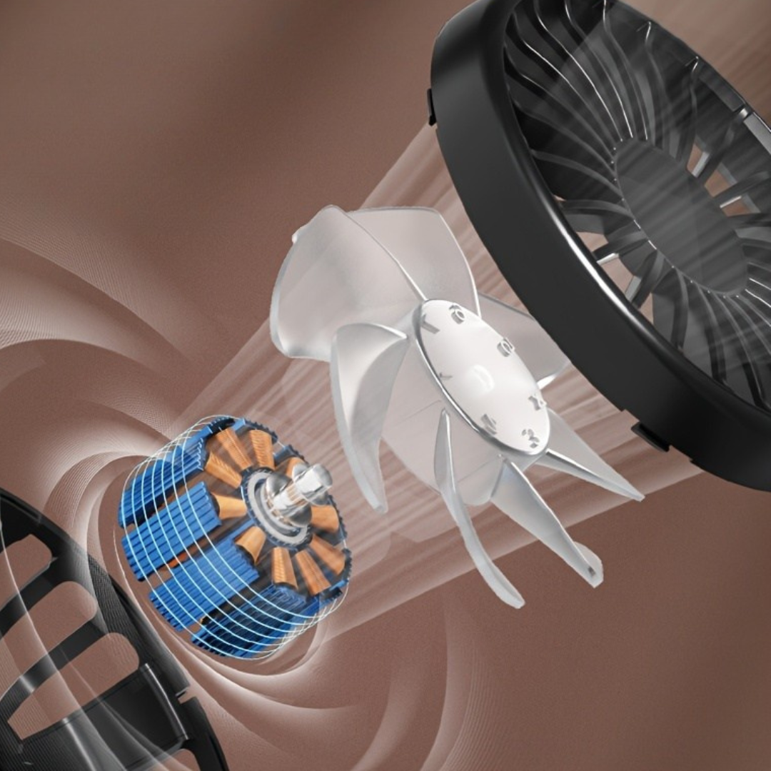 Bärbar USB Skrivbordsvifta Luftfuktare Uppladdningsbar