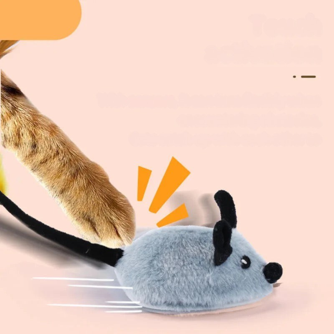 Kattjänst Interaktiv Plyschmus med Svans
