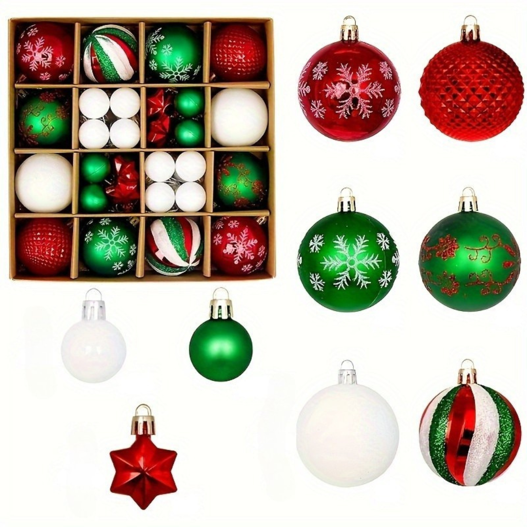 Julgranskulor Set – Plast Hängande Smycken
