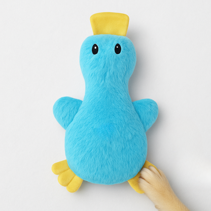 Hund Tugga Leksak Plysch Anka med Squeaker