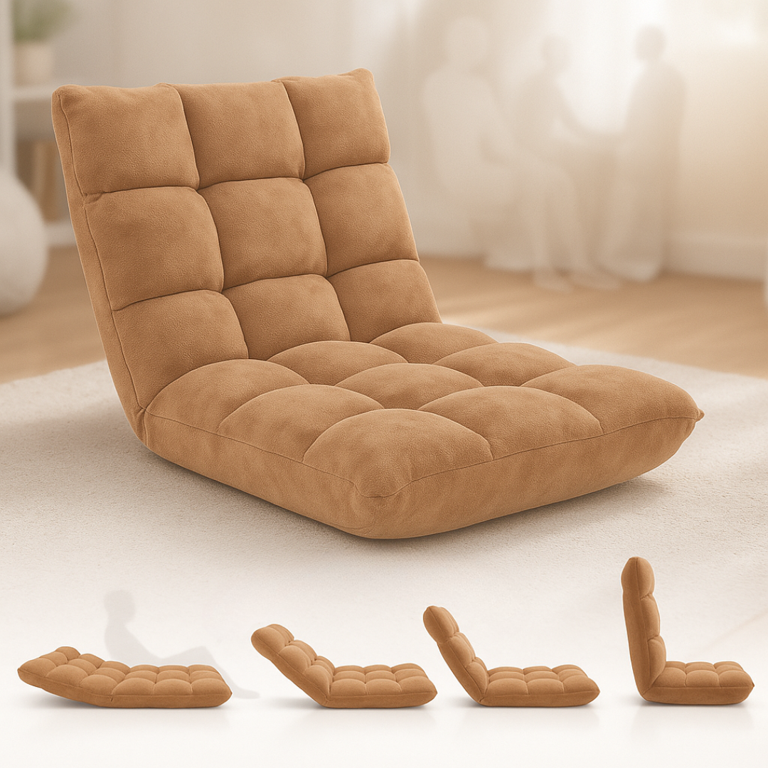 Golvstol med justerbart ryggstöd