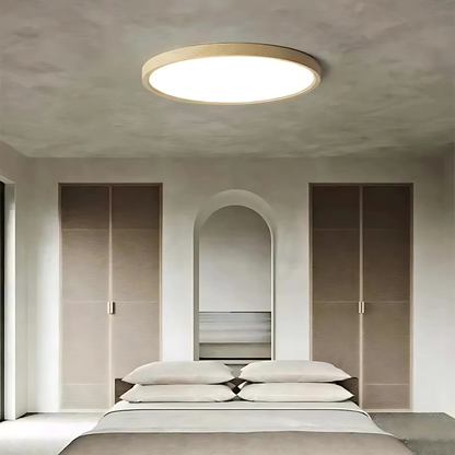Trä LED Taklampa för Moderna Sovrum