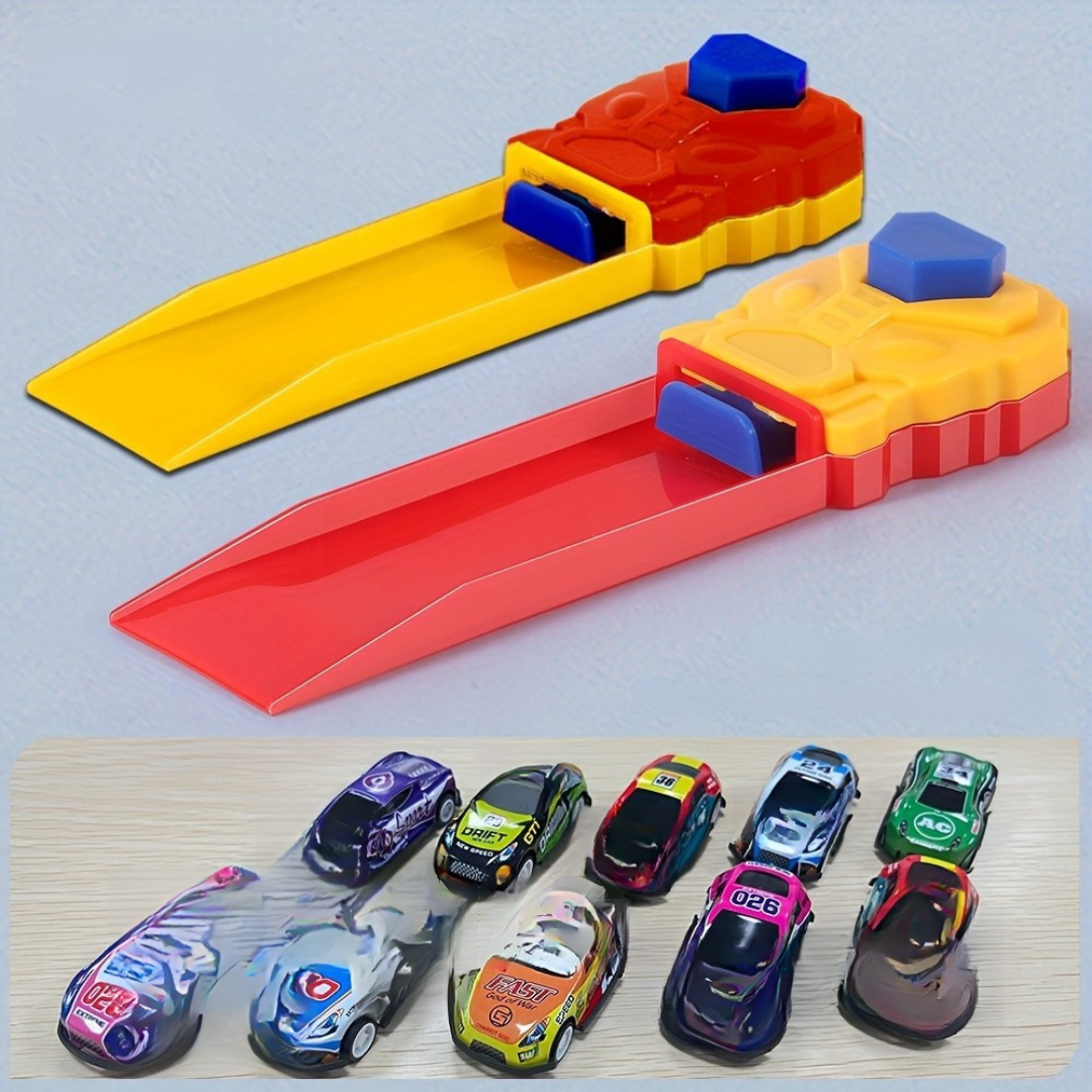 Leksaksbil Utlösare Set Manuell Racing Bana