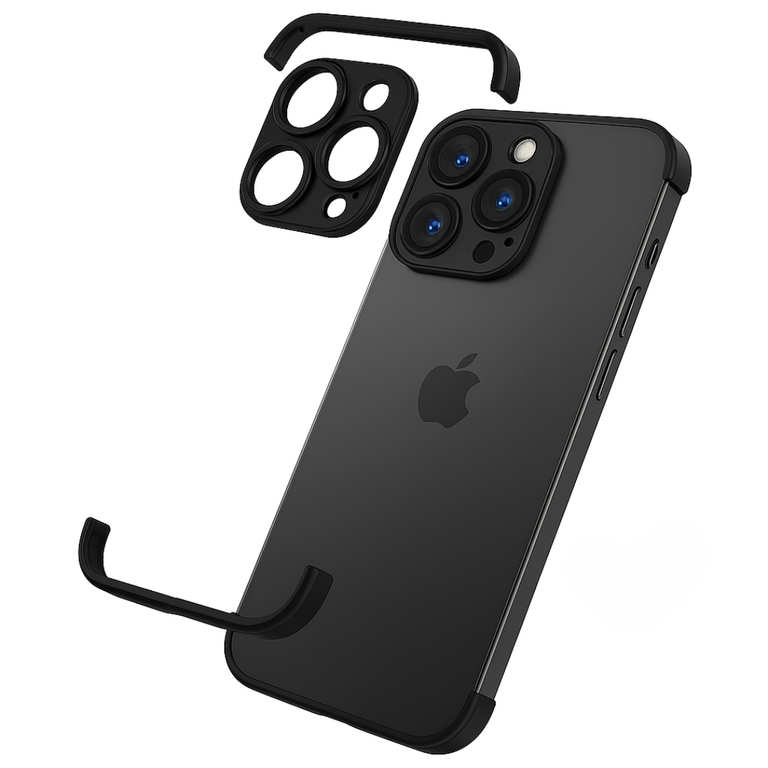 Mobilskal Minimalistisk Slim Skyddande Metallfack