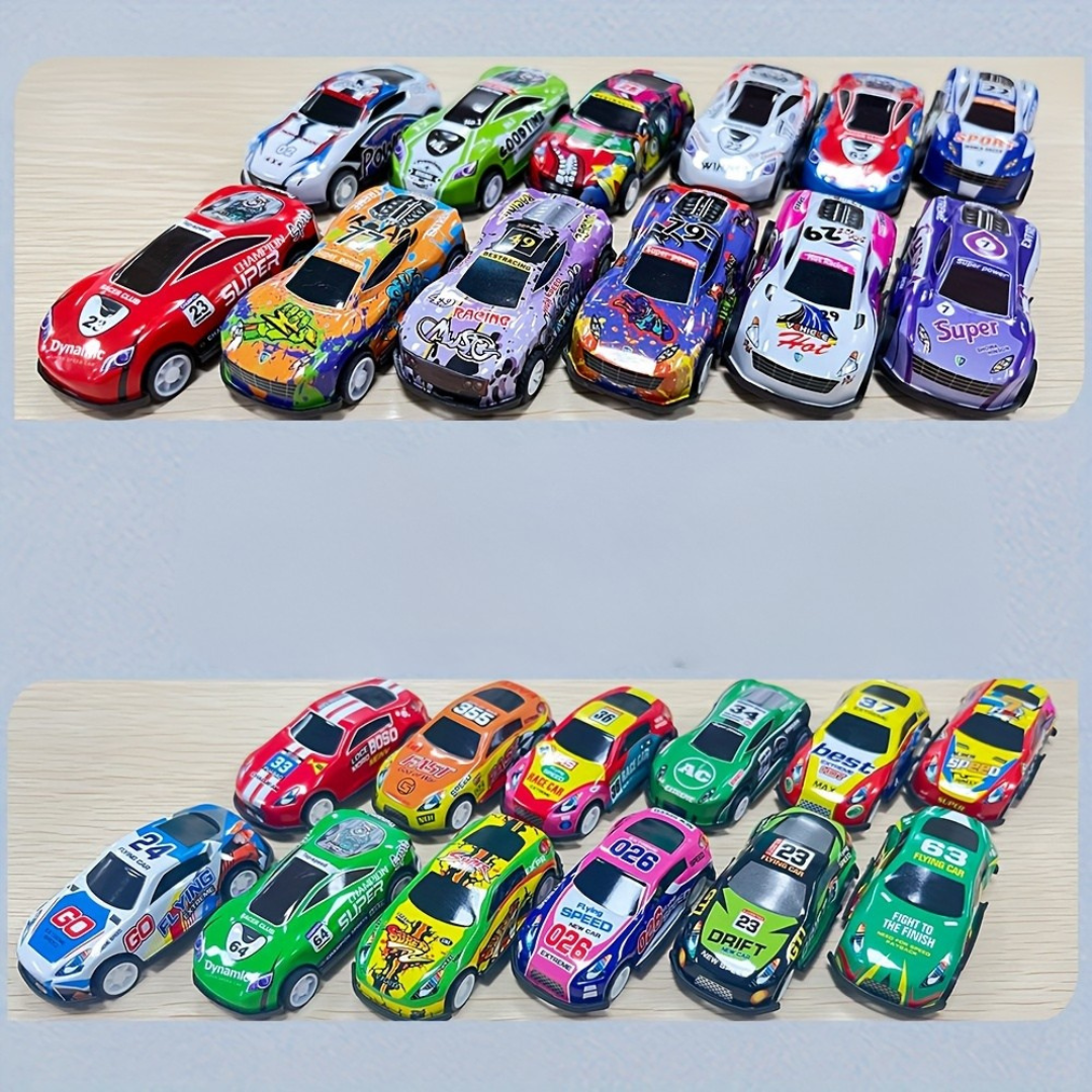 Leksaksbil Utlösare Set Manuell Racing Bana