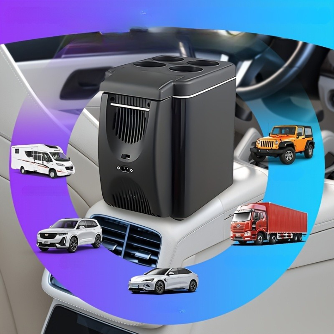 Bärbar Mini Kyl med Stort Utrymme