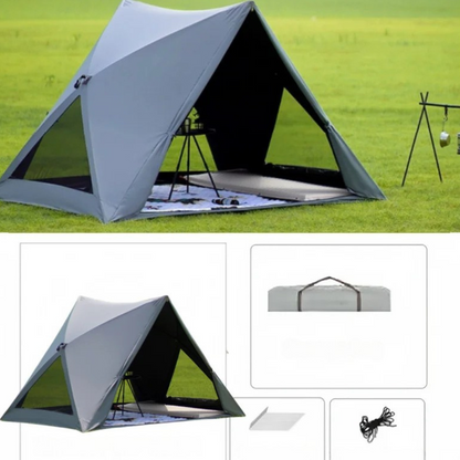 Pop Up Camping tent med Solskyddsdesign
