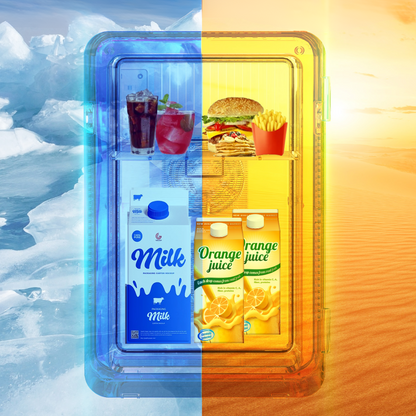 Mini Kylskåp Portabel Kylare och Värmare