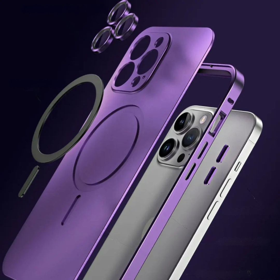 Telefonfodral Magnetisk Metall Tunn Skyddande Fodral