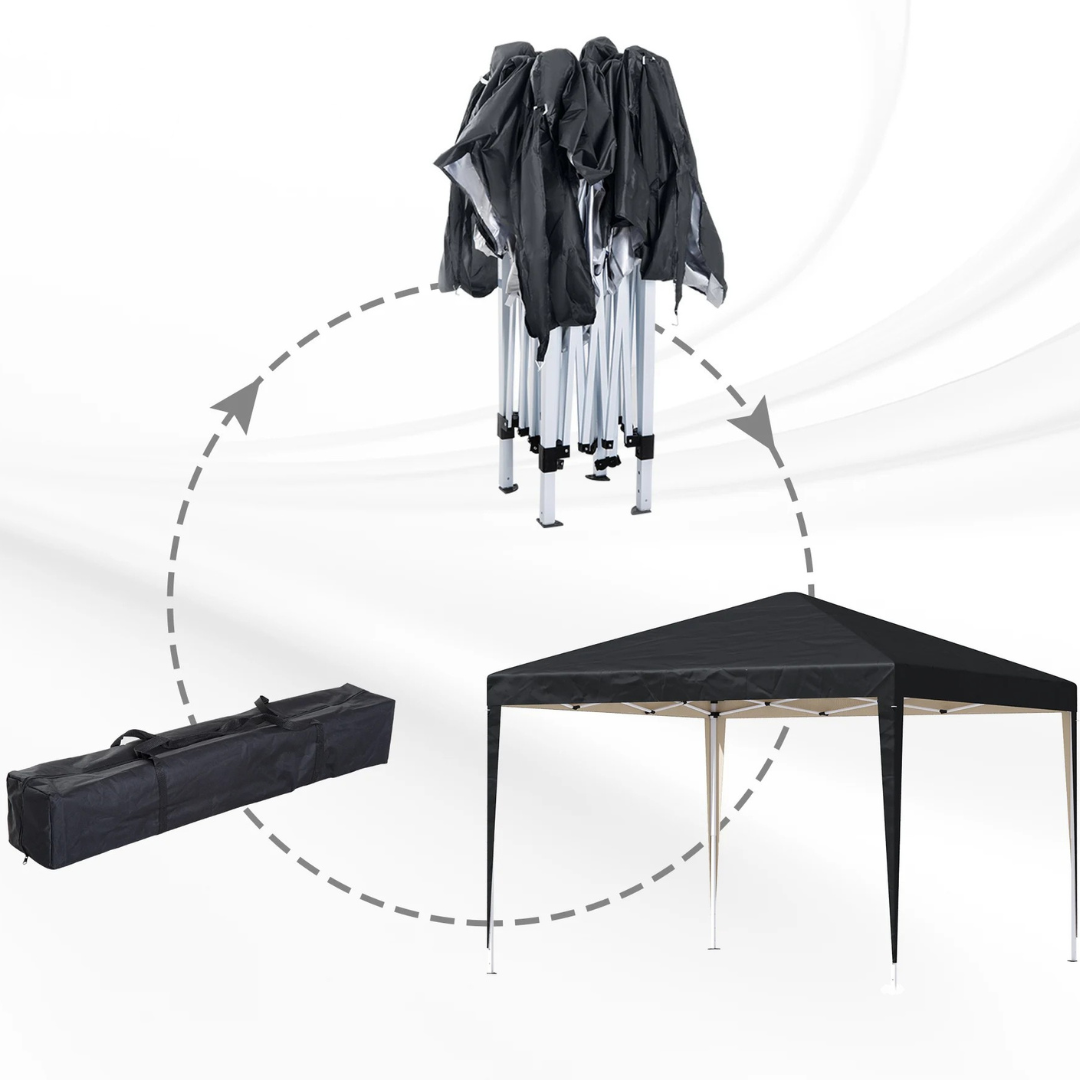 Pop Up Trädgårdspaviljong Tält med Stålram