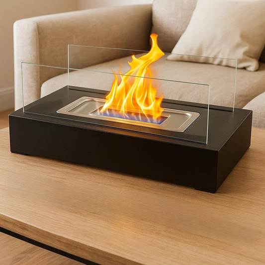 Bärbar Metall Bordskiva Utomhus Eldstad