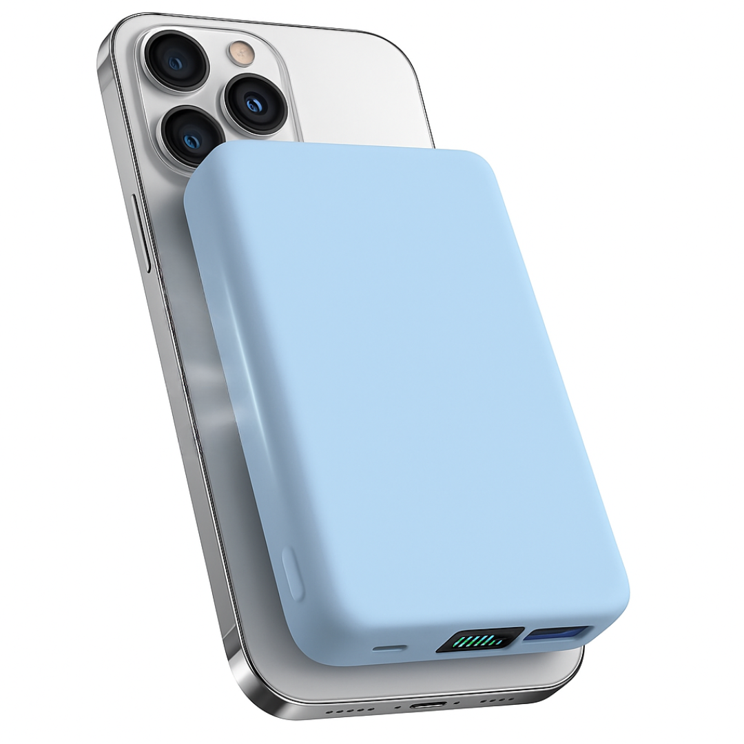 Trådlös laddare powerbank med magnetisk design