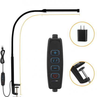 LED Skrivbordslampa med Justerbar Metallarm
